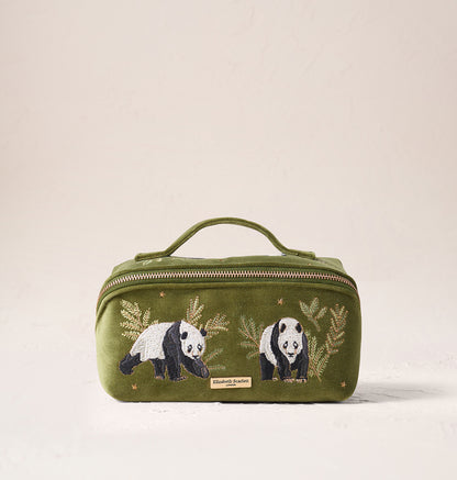 Pandas Open Flat Makeup Bag