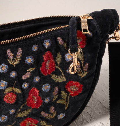 Poppy Meadow Crossbody Sling Bag
