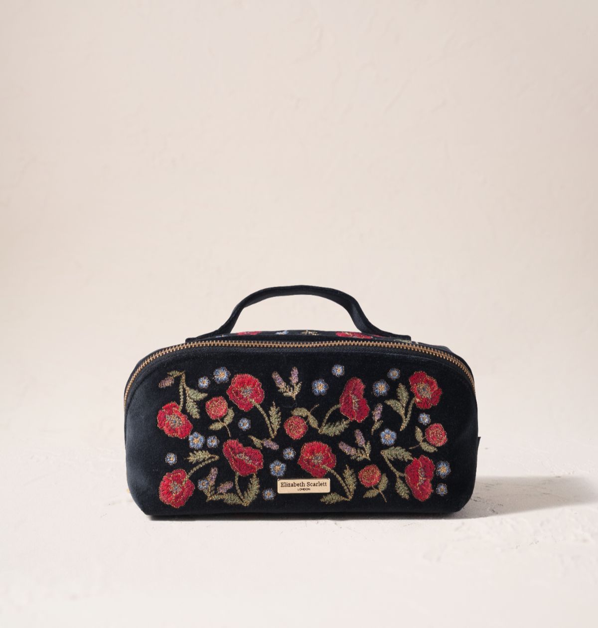 Poppy Meadow Open Flat Makeup Bag