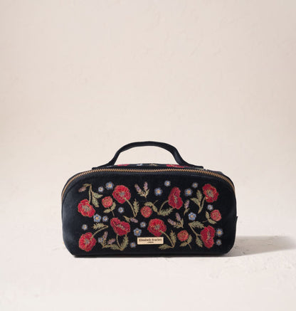Poppy Meadow Open Flat Makeup Bag