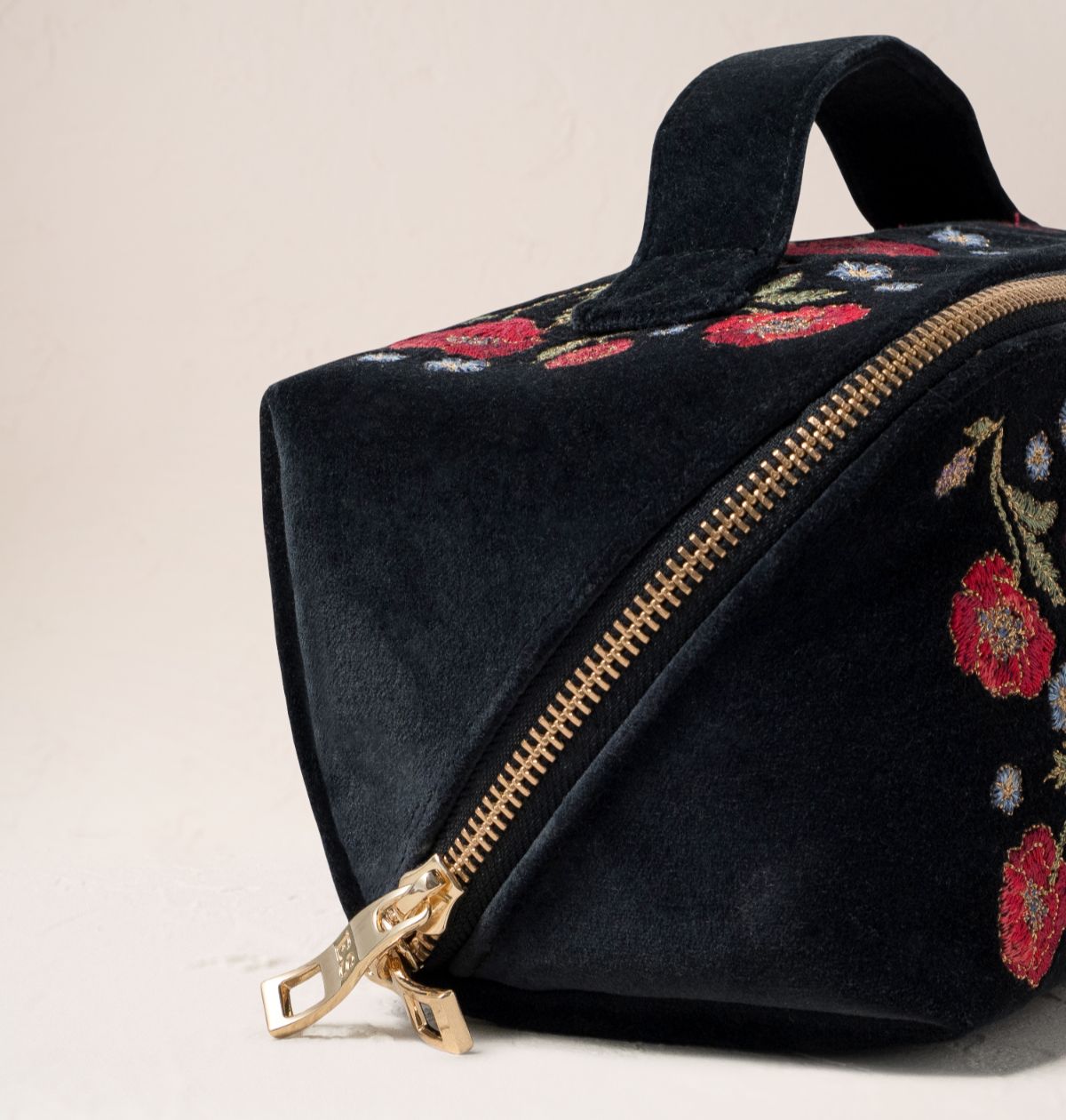 Poppy Meadow Open Flat Makeup Bag
