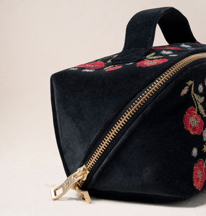 Poppy Meadow Open Flat Makeup Bag