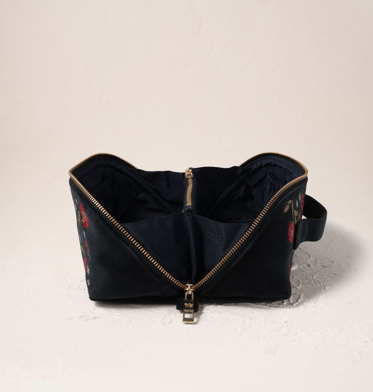 Poppy Meadow Open Flat Makeup Bag