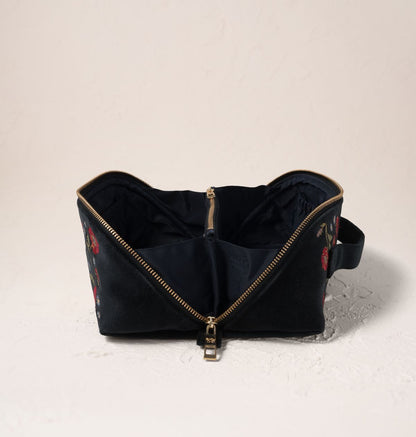 Poppy Meadow Open Flat Makeup Bag