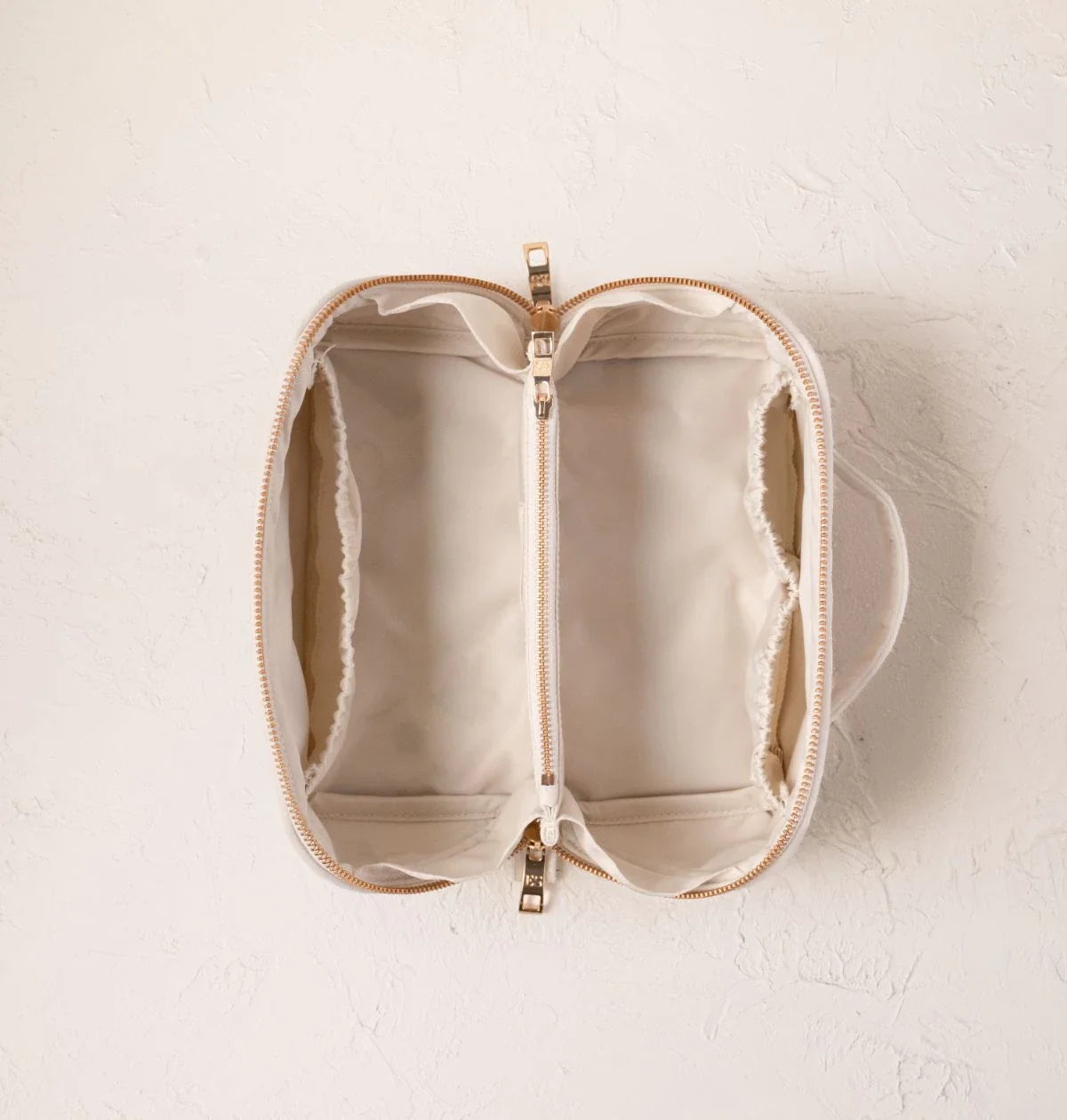 Pressed Flowers Bride Open Flat Makeup Bag