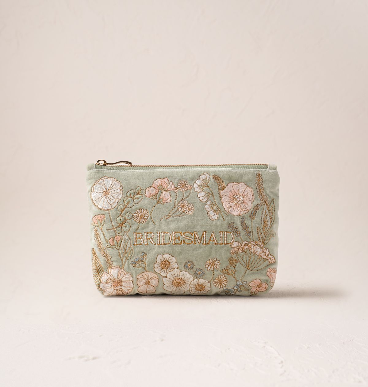 Pressed Flowers Bridesmaid Mini Pouch
