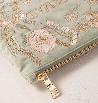 Pressed Flowers Bridesmaid Mini Pouch
