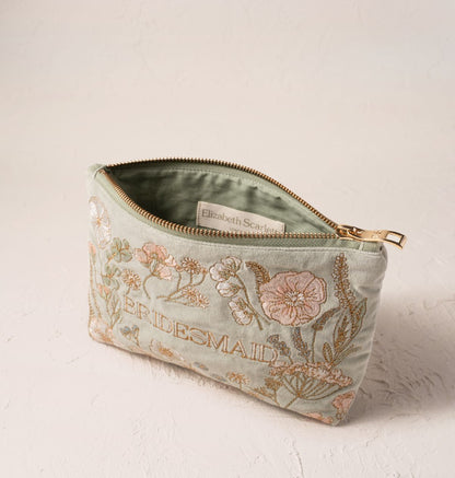 Pressed Flowers Bridesmaid Mini Pouch
