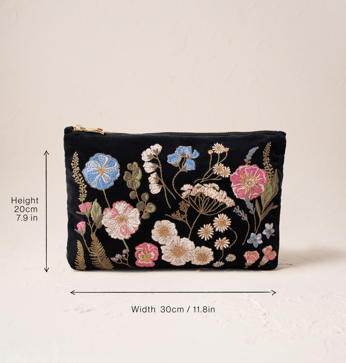 Pressed Flowers Everyday Pouch