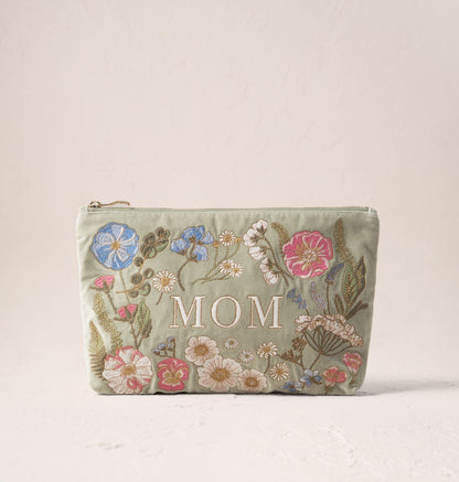 Pressed Flowers Mom Everyday Pouch
