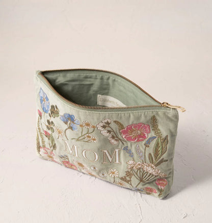 Pressed Flowers Mom Everyday Pouch