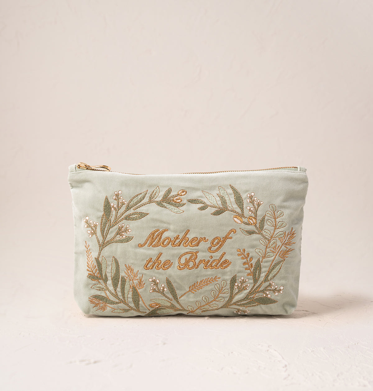 Pressed Flowers Mother of the Bride Everyday Pouch