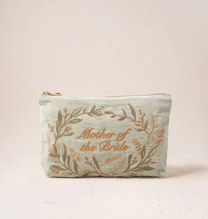 Pressed Flowers Mother of the Bride Everyday Pouch