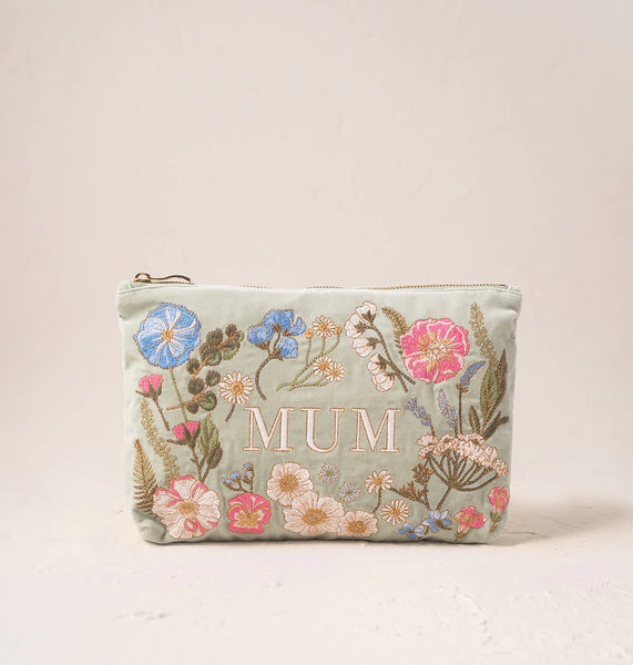 Pressed Flowers Mum Everyday Pouch – Elizabeth Scarlett