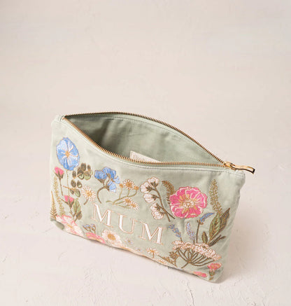 Pressed Flowers Mum Everyday Pouch