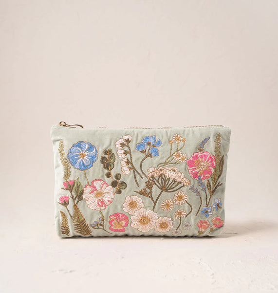 Pressed Flowers Everyday Pouch – Elizabeth Scarlett