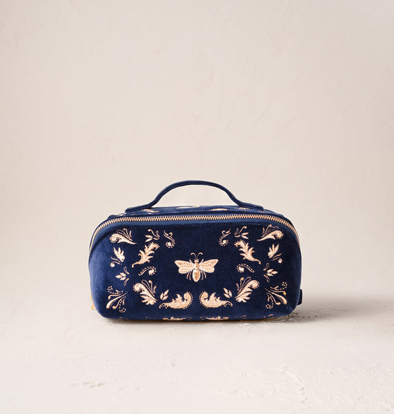 ポーチ Elizabeth Scarlett/Provencal Bee Open Flat Makeup Bag Provençal Bee Open Flat Makeup Bag – Elizabeth Scarlett