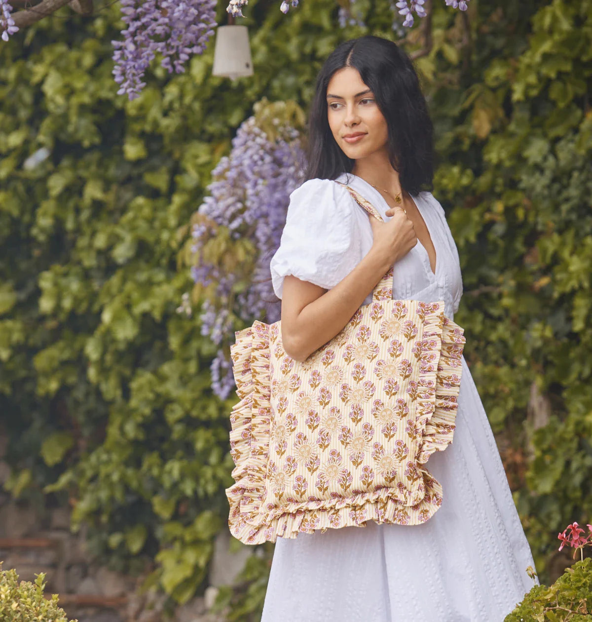 Rebirth Sun Goddess Frill Tote