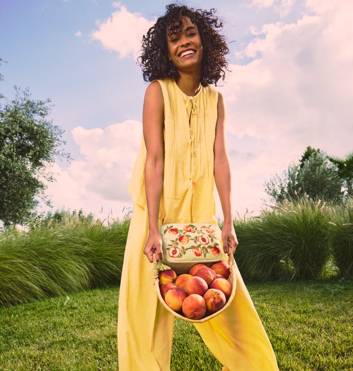 Summer Peach Wash Bag