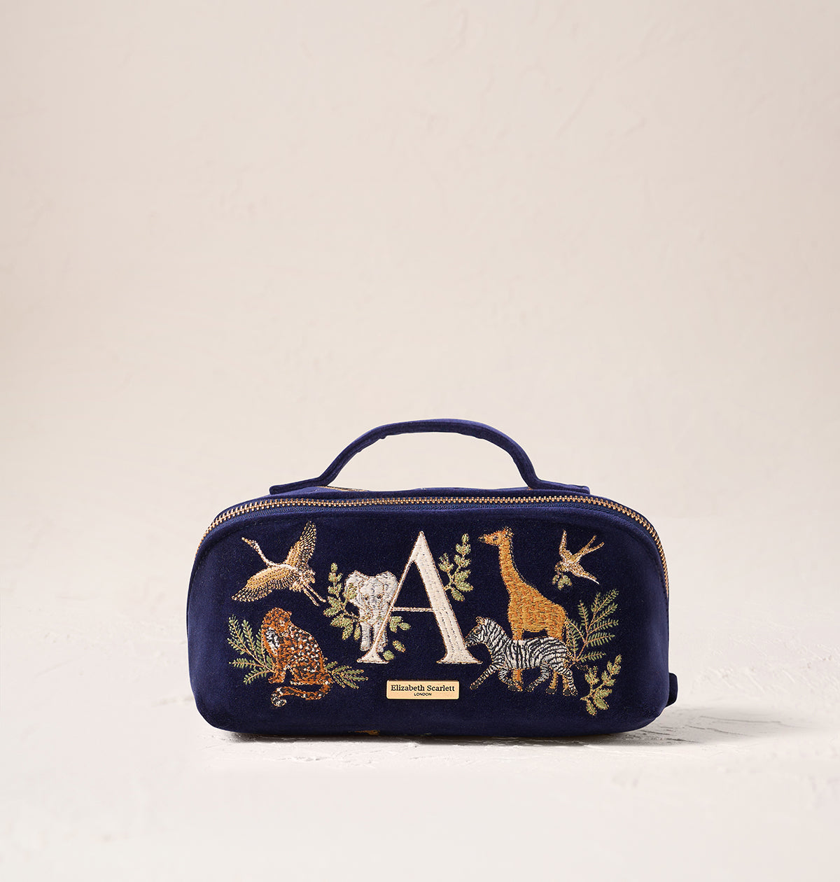 Safari Alphabet Open Flat Makeup Bag