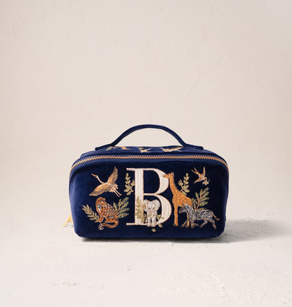 Safari Alphabet Open Flat Makeup Bag