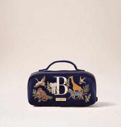 Safari Alphabet Open Flat Makeup Bag