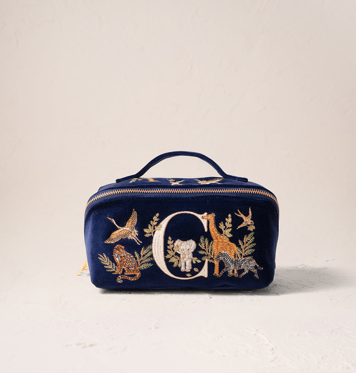 Safari Alphabet Open Flat Makeup Bag
