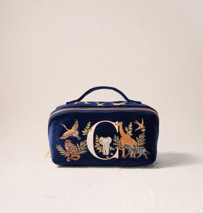 Safari Alphabet Open Flat Makeup Bag