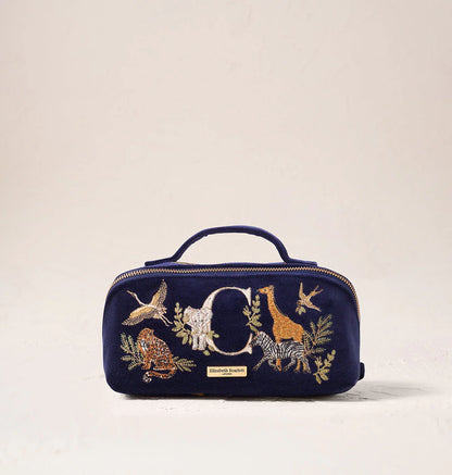 Safari Alphabet Open Flat Makeup Bag