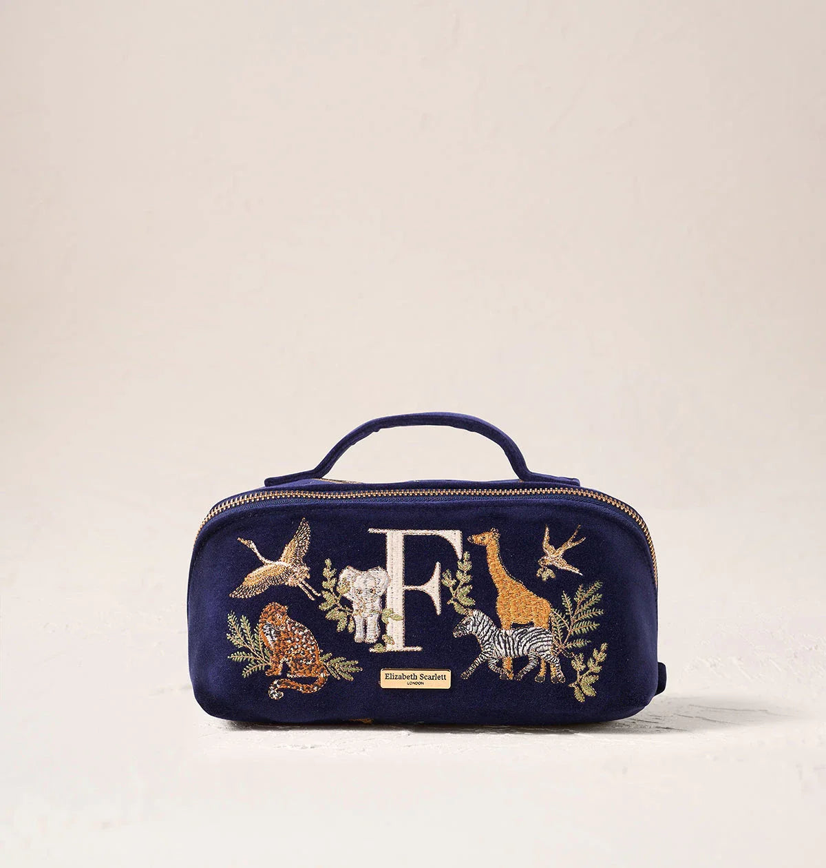 Safari Alphabet Open Flat Makeup Bag