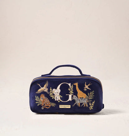 Safari Alphabet Open Flat Makeup Bag