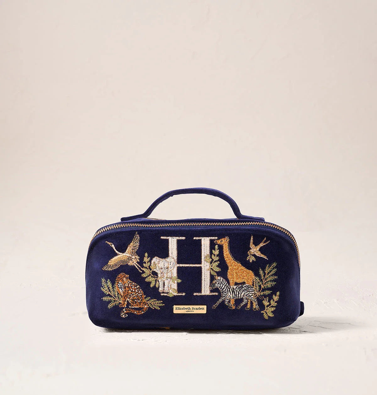 Safari Alphabet Open Flat Makeup Bag