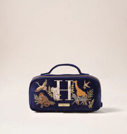 Safari Alphabet Open Flat Makeup Bag