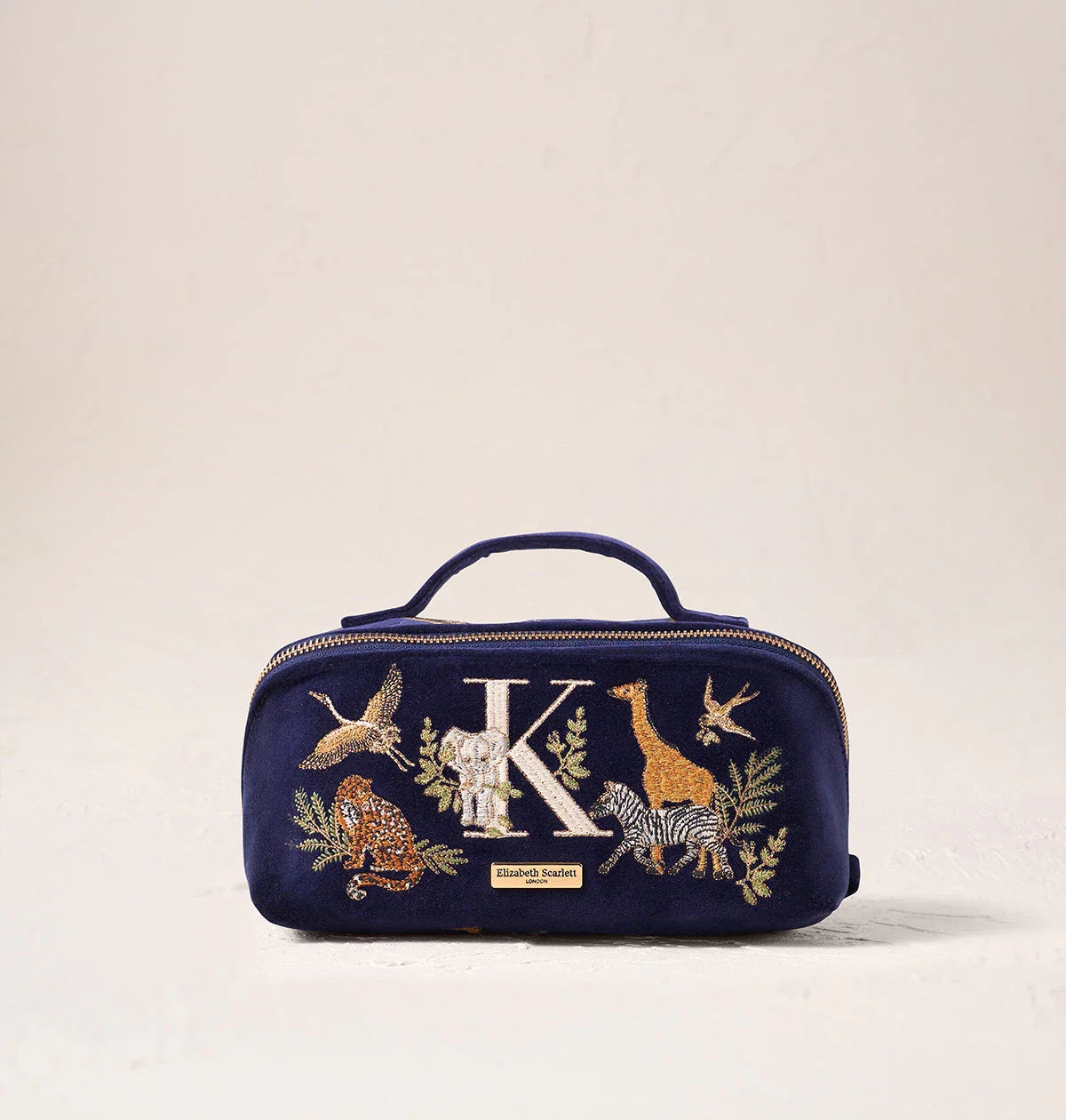 Safari Alphabet Open Flat Makeup Bag