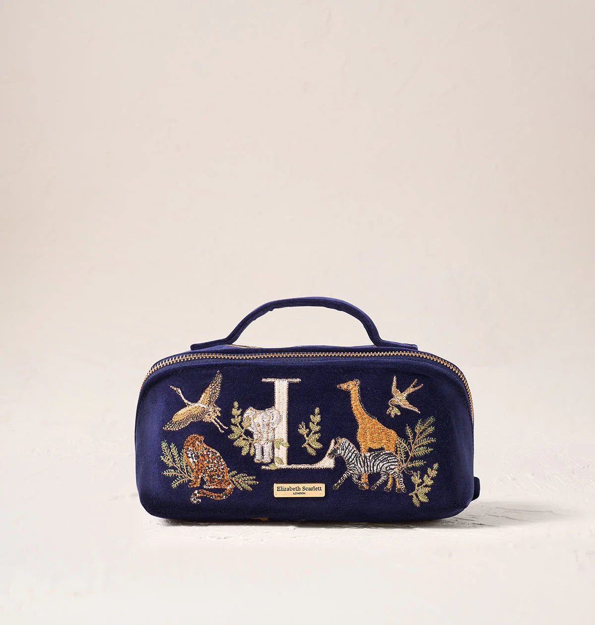 Safari Alphabet Open Flat Makeup Bag