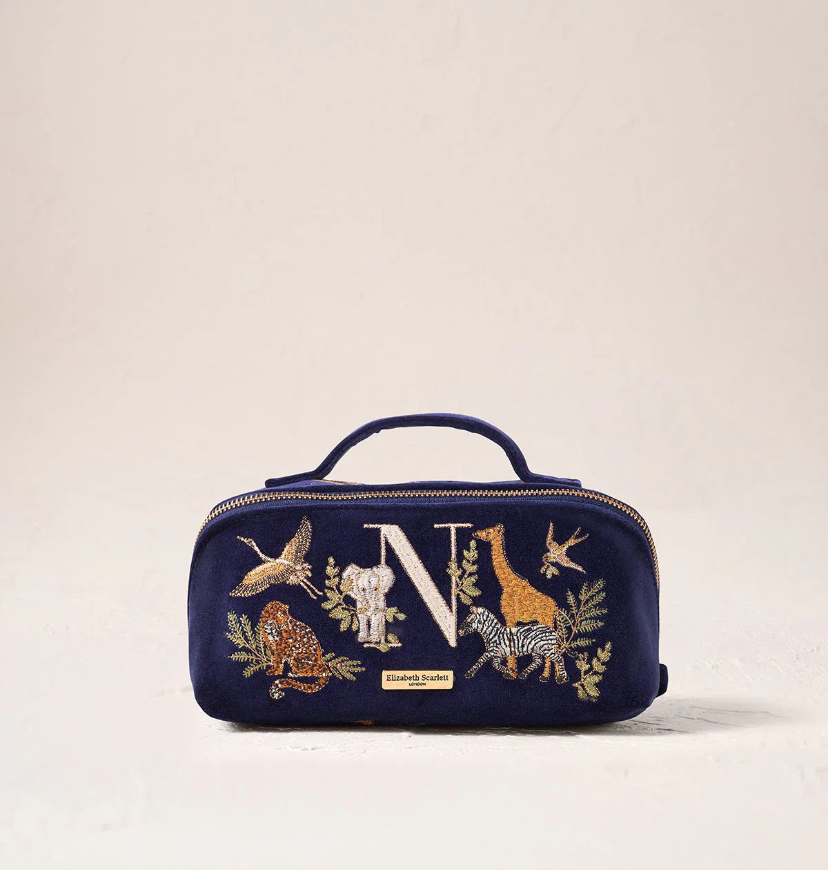 Safari Alphabet Open Flat Makeup Bag