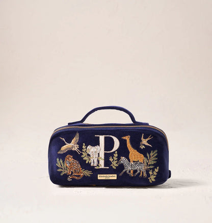 Safari Alphabet Open Flat Makeup Bag