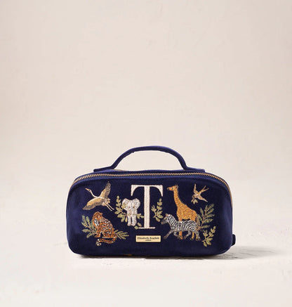 Safari Alphabet Open Flat Makeup Bag