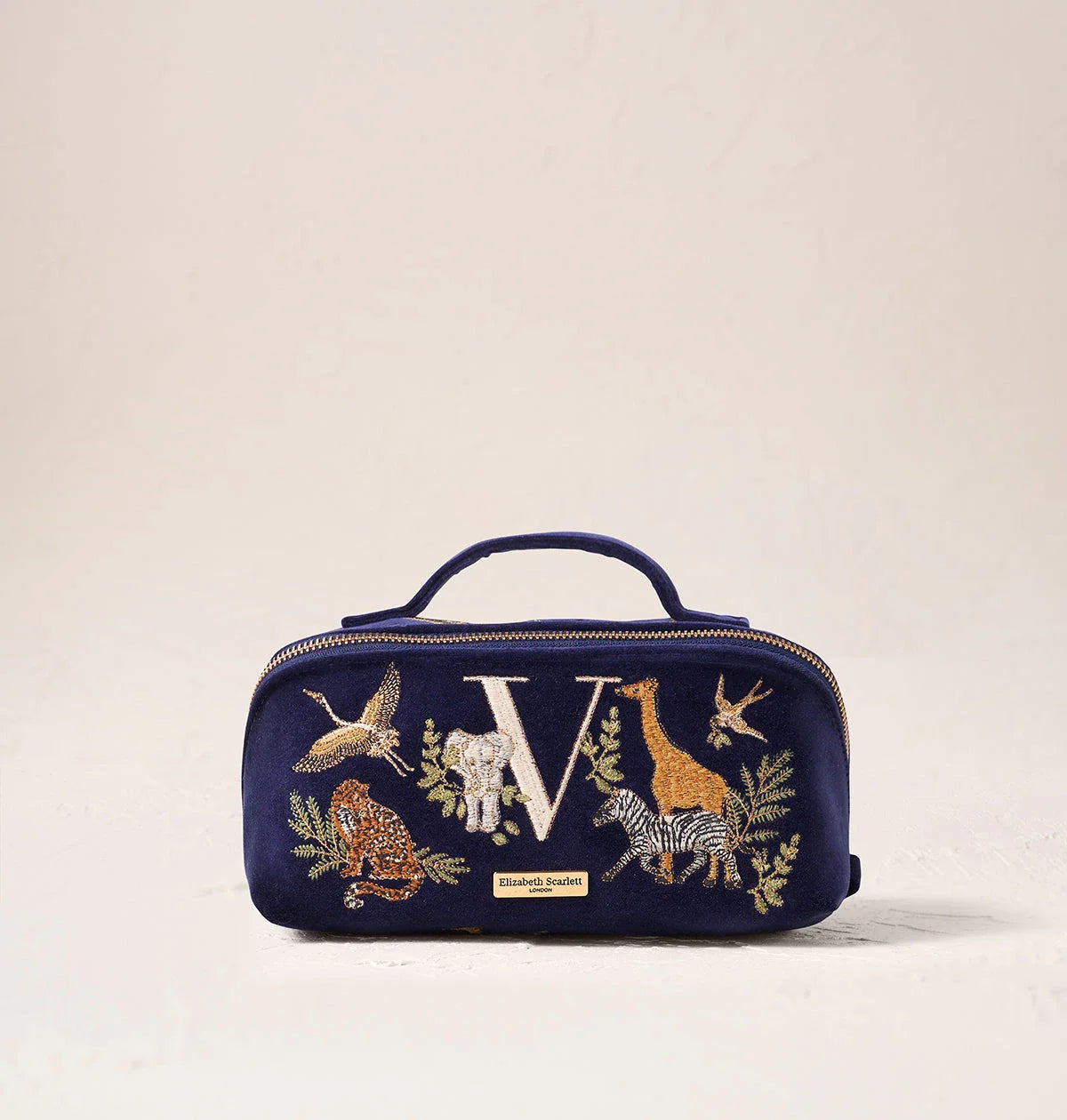 Safari Alphabet Open Flat Makeup Bag