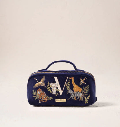 Safari Alphabet Open Flat Makeup Bag