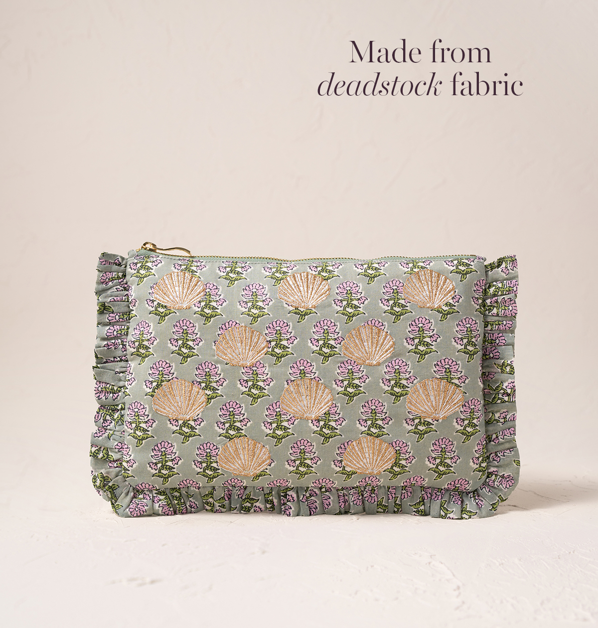Shells Cotton Rebirth Frill Pouch