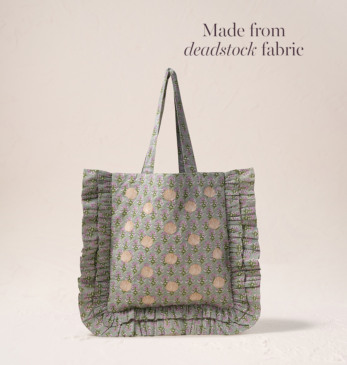Shells Cotton Rebirth Frill Tote