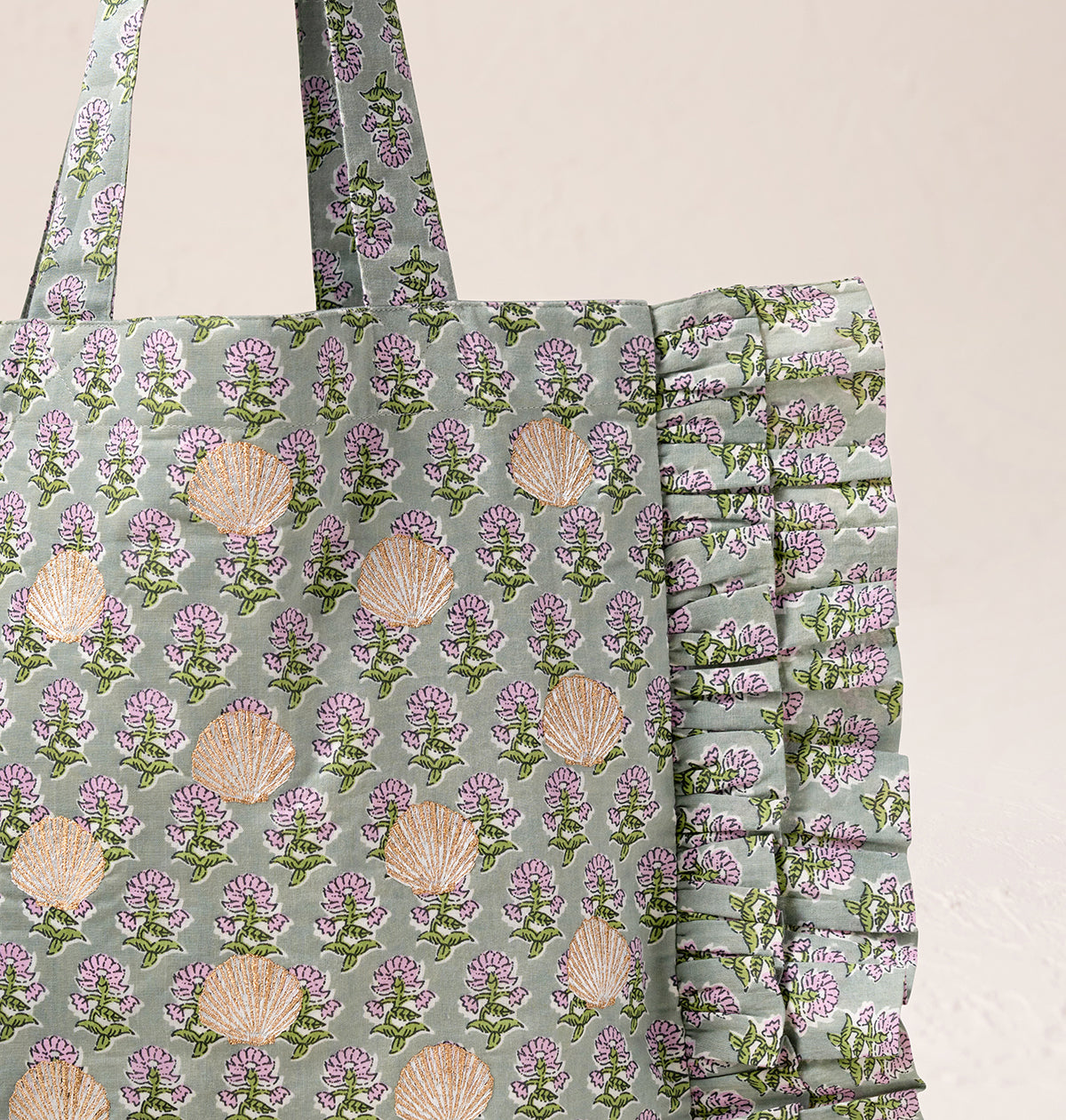 Shells Cotton Rebirth Frill Tote