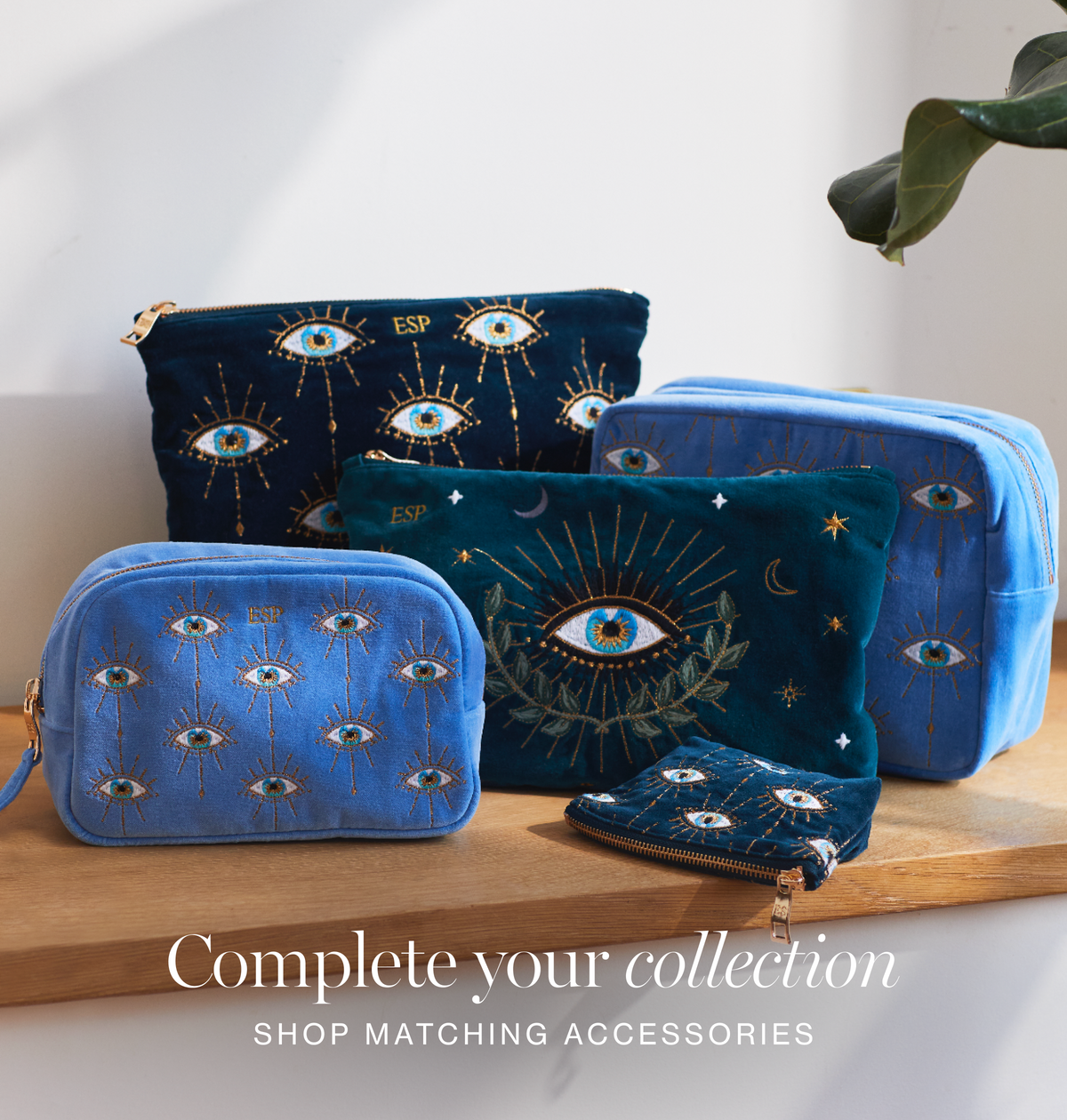 Celestial Eye Open Flat Makeup Bag