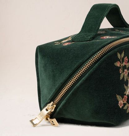 Songbirds Secret Garden Open Flat Makeup Bag