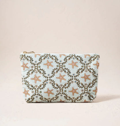 Starfish Garden Velvet Everyday Pouch