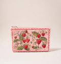 Strawberries Velvet Everyday Pouch