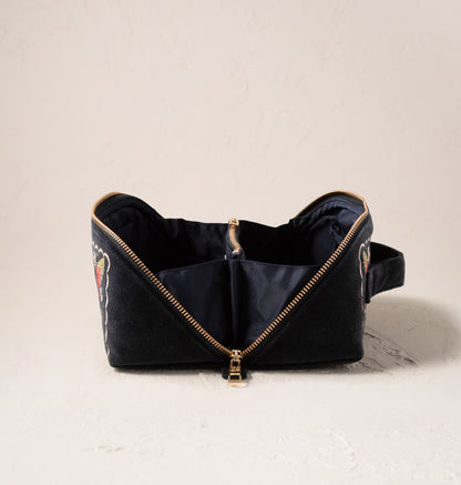 Strawberries Open Flat Makeup Bag