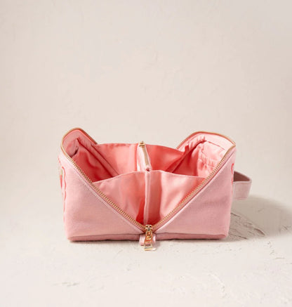 Strawberries Open Flat Makeup Bag