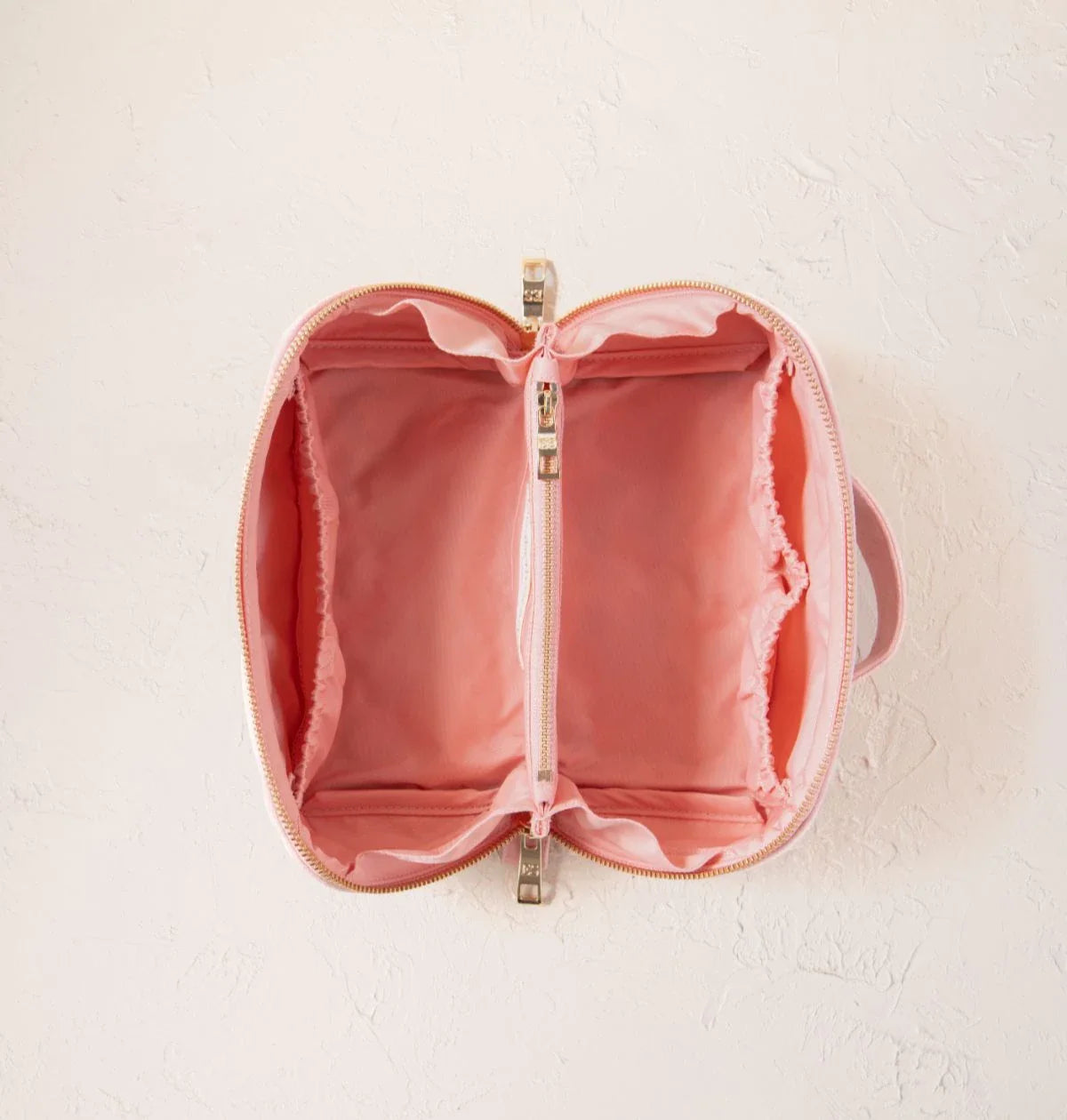 Strawberries Open Flat Makeup Bag